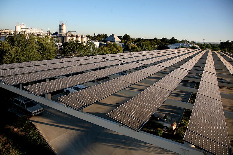 Sierra Nevada Brewing solar panels in Chico, California.