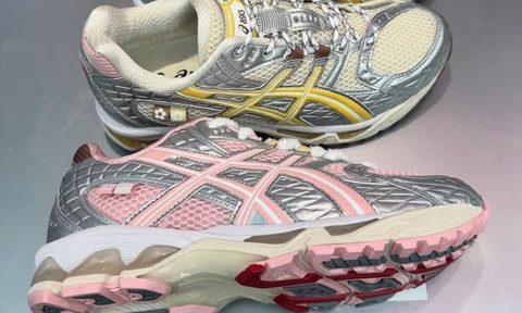 pink and yellow asics x atmos x vandy the pink