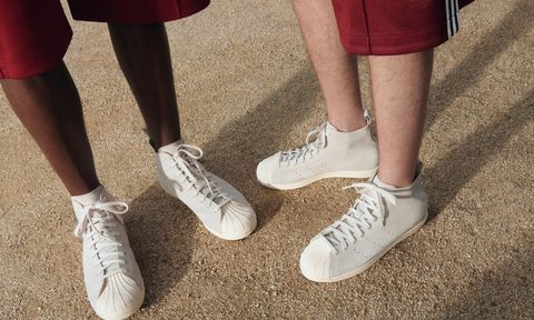 men wearing wales bonner x adidas original shoes