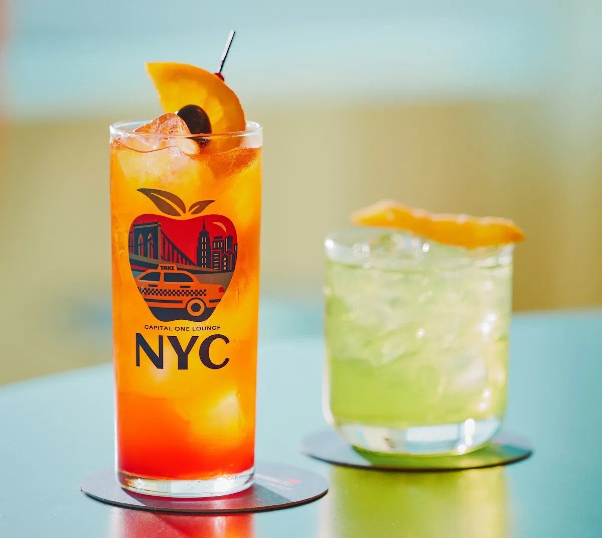 Capital One JFK Lounge drinks