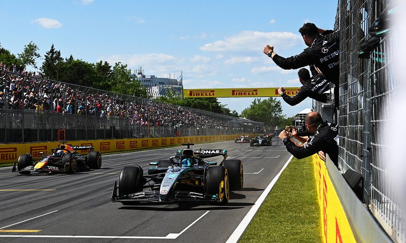 George Russell wins the 2025 Montreal Grand Prix.