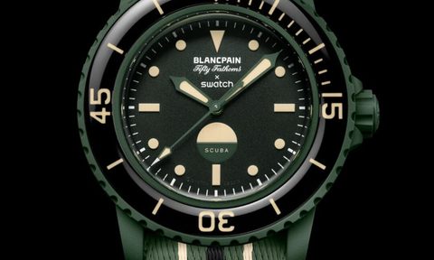 The Swatch Green Abyss, front and center.