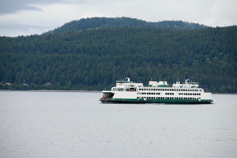 The ferry from Anacortes to Friday Harber at San Juan Islands
