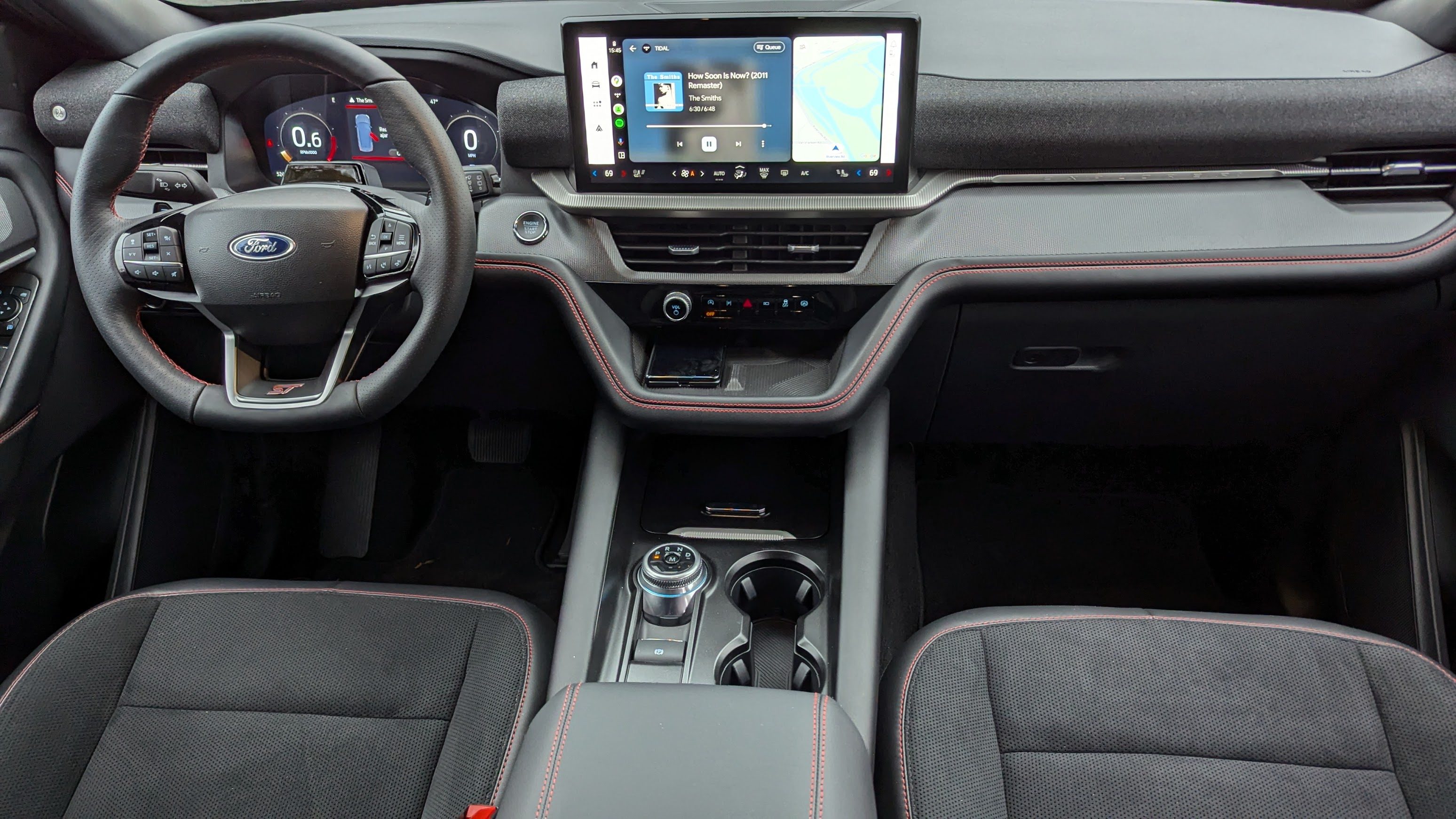 The Mustang Mach E's dash and infotainment system