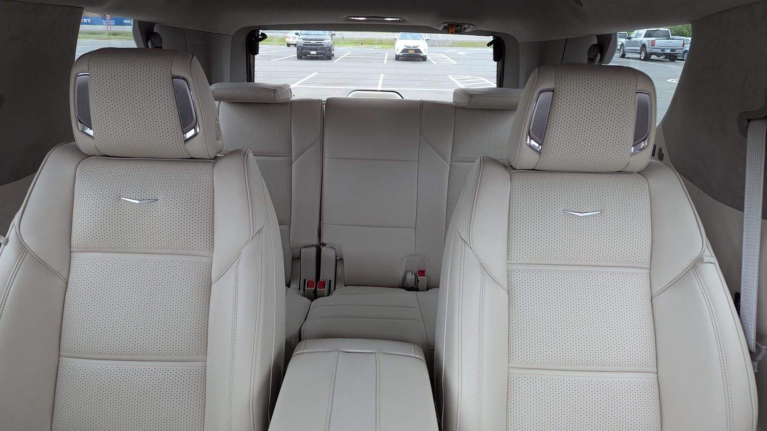 Second and third rows of a 2025 Cadillac Escalade