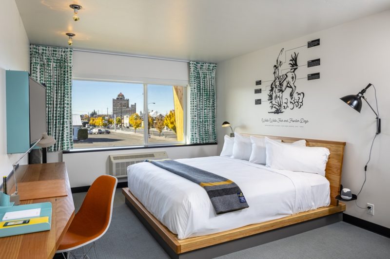 A room in The Finch Walla Walla hotel