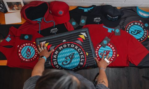 The Jeremy Arviso limited indigenous streetwear collection for Indian Motorcycle.