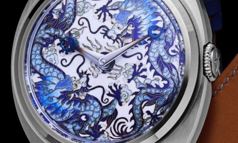 'Double Dragons' from the Celadon Century Cloisonné collection