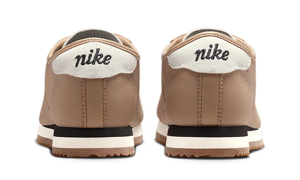 back side of nike cortez sneaker