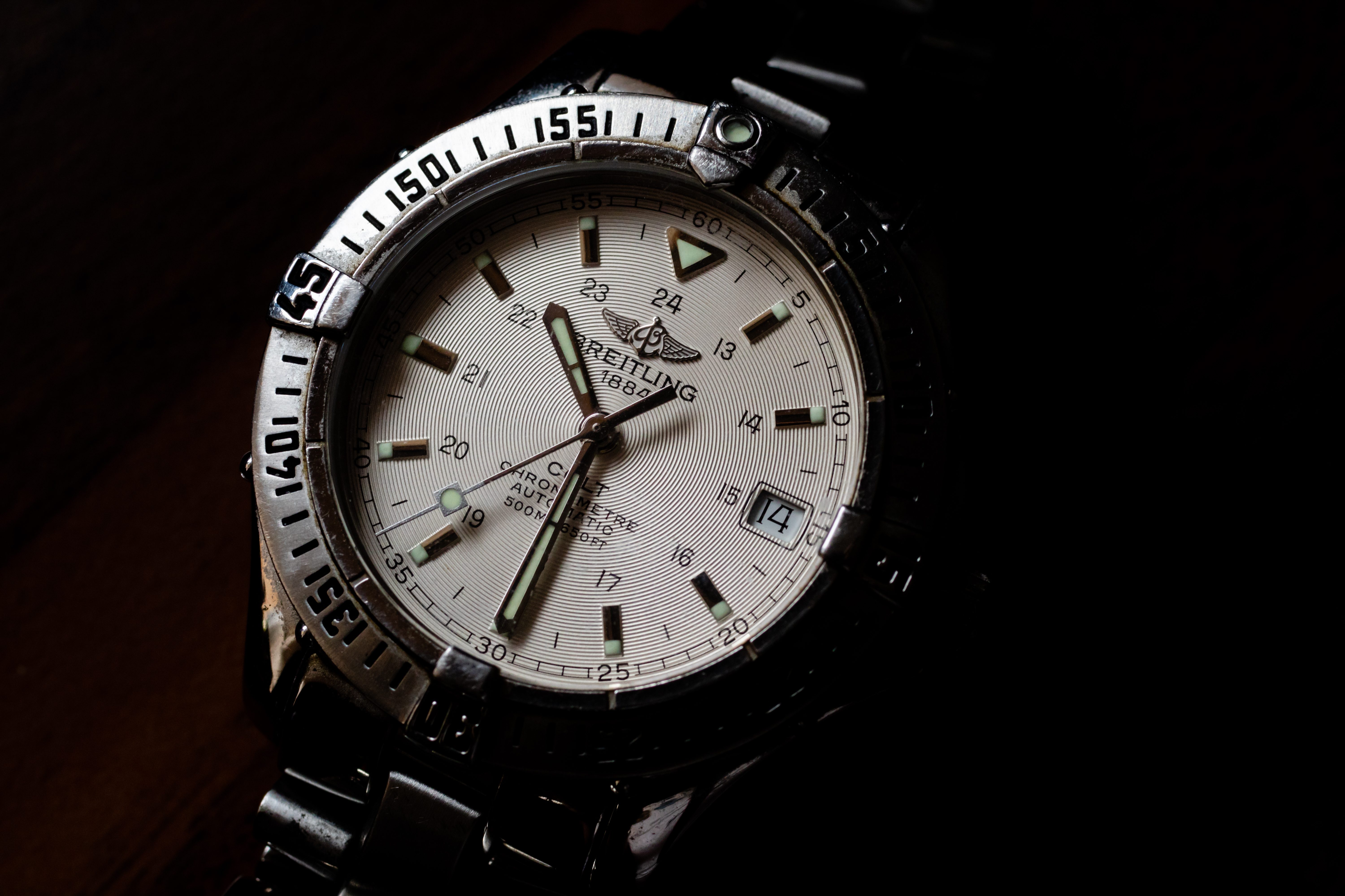A well-worn Breitling Colt Chronometre.