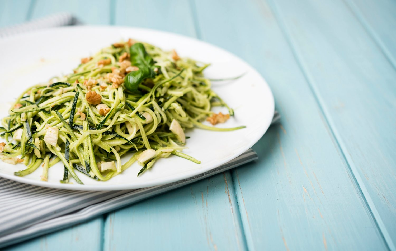 Zucchini noodles.