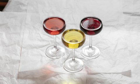 trio of negroni cocktails at Lele's Roman