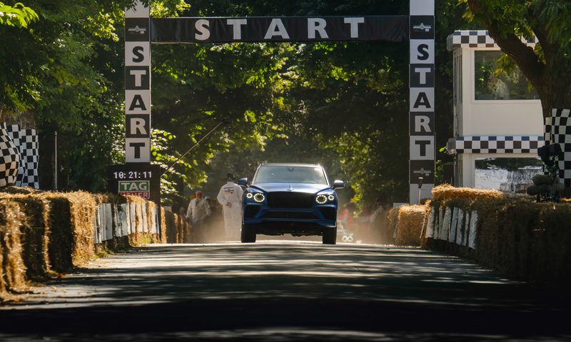 Bentayga Speed SUV setting Goodwood Hillclimb record.