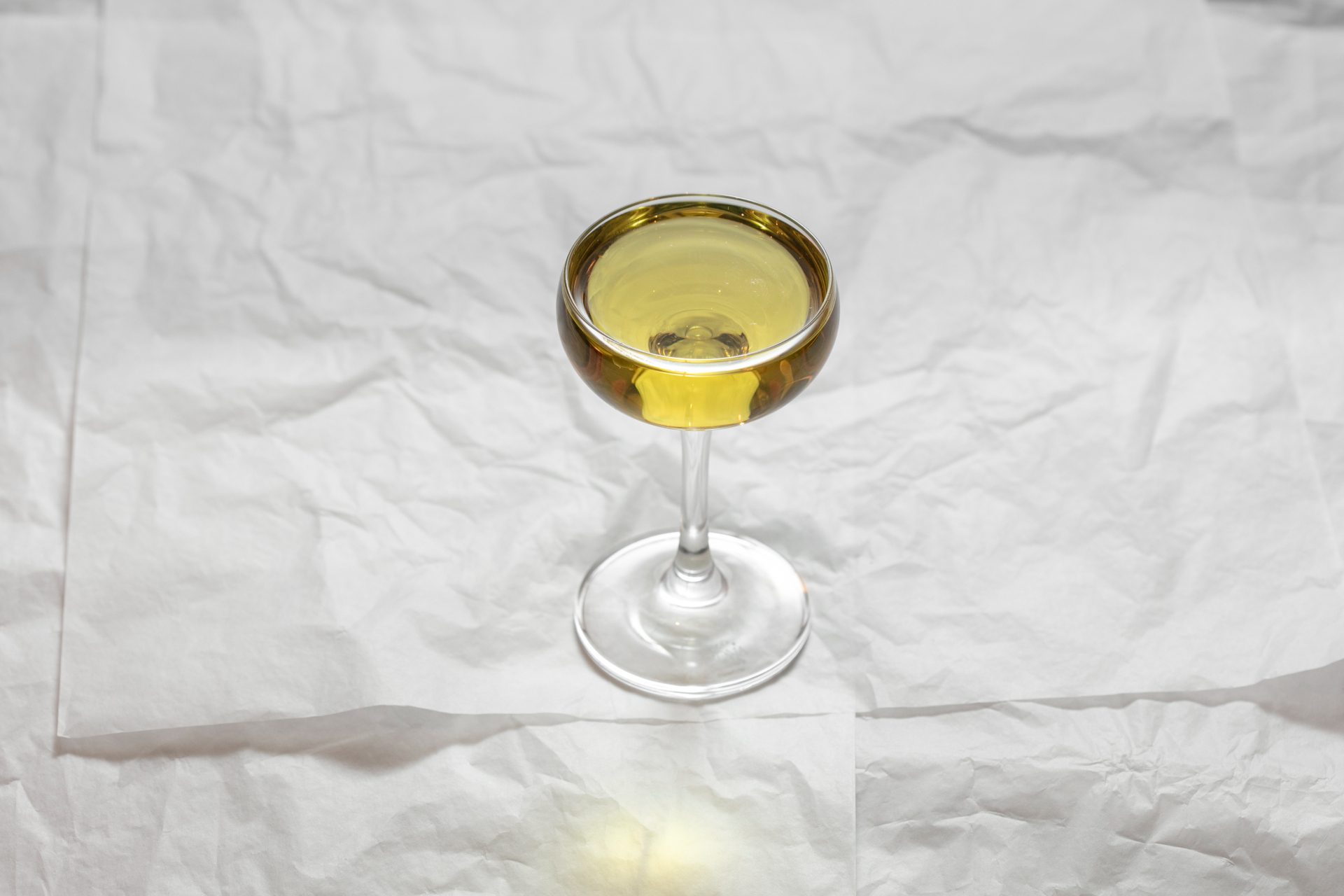 glass of bianco Negroni at Lele's Roman
