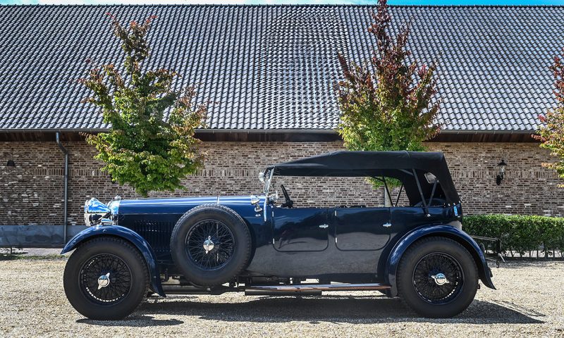 F1 legend Bernie Ecclestone 1934 Lagonda left profile.