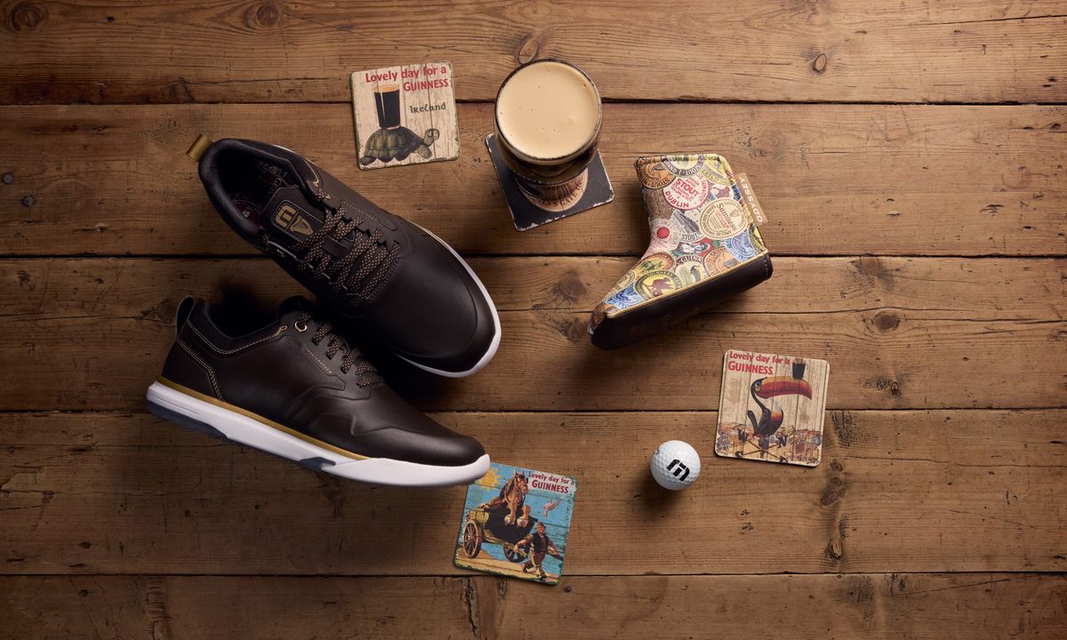 travismathew x guiness flatlay