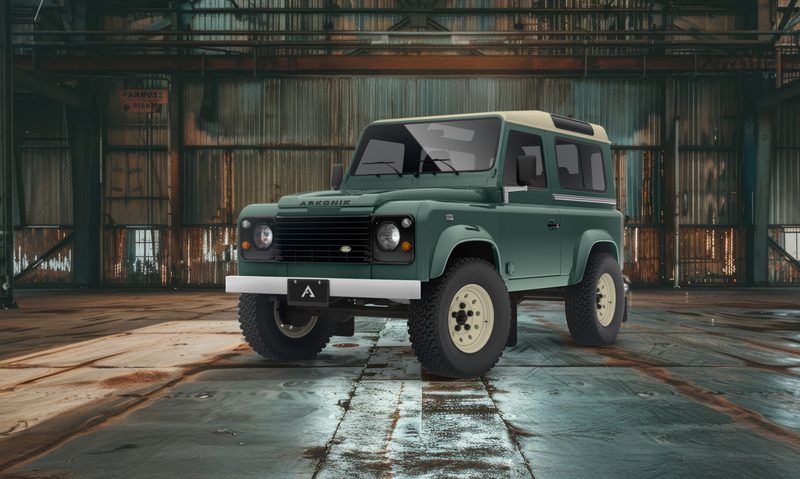 Light green Arkonik Heritage Works 90 sitting inside an empty warehouse.