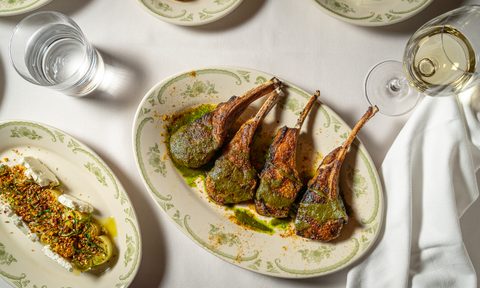 grilled lamb chops from OPTO in NYC