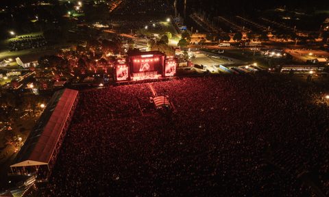 Thousands at the concert at the HD Homecoming.