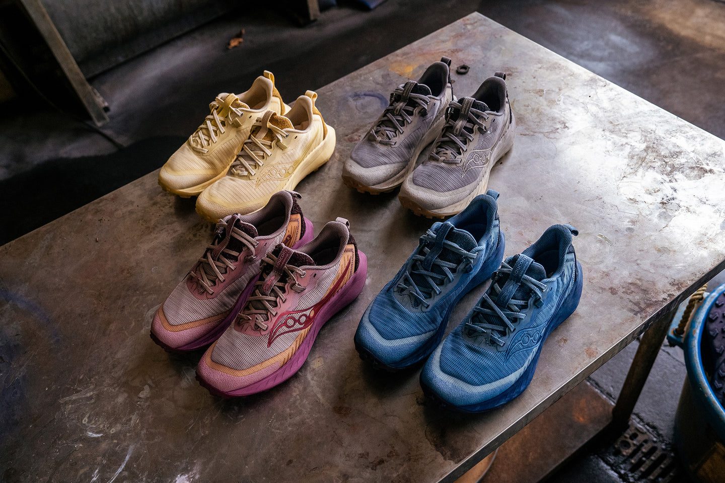 3sixteen and Saucony drop a naturally dyed “Gesso” trail shoe