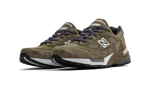 new balance 992 sneakers in dark camo