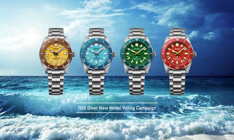 Seiko diver range in different colourways