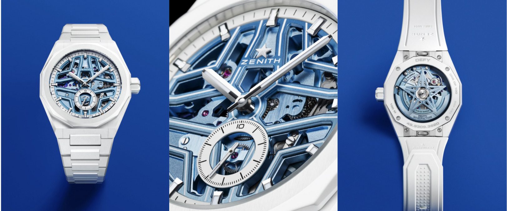 Zenith Defy Skyline Skeleton White Surfer Ceramic completes Time+