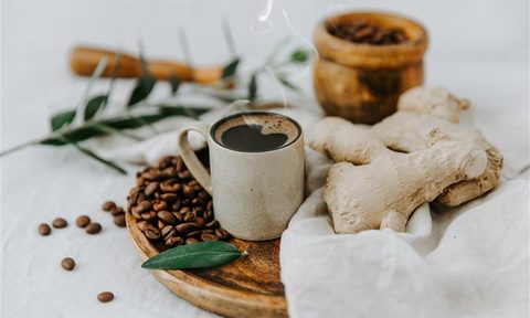 ginger in coffee