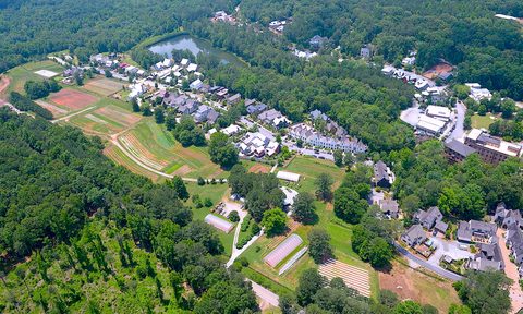 Aerial shot of Serenbe