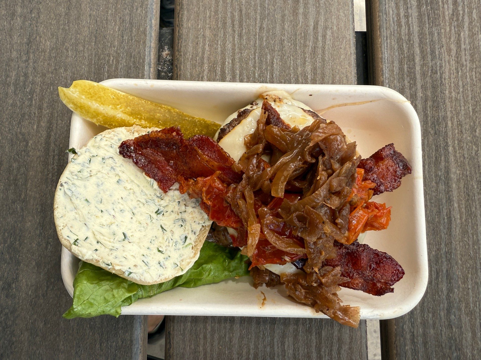Elk Camp Signature Bacon Cheeseburger