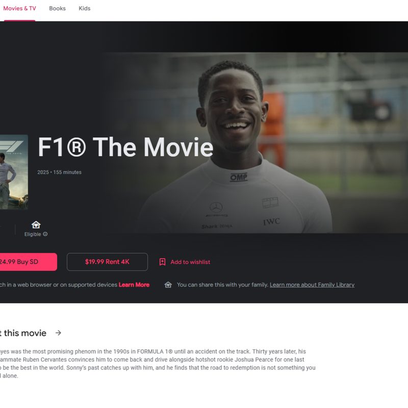 F1 The Movie on Google Play.