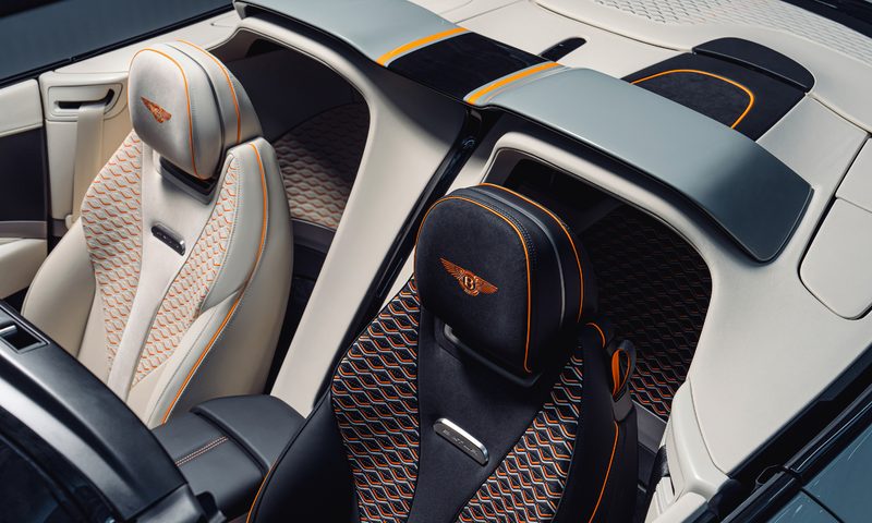 First Customer Batur Convertible left side overhead interior view.