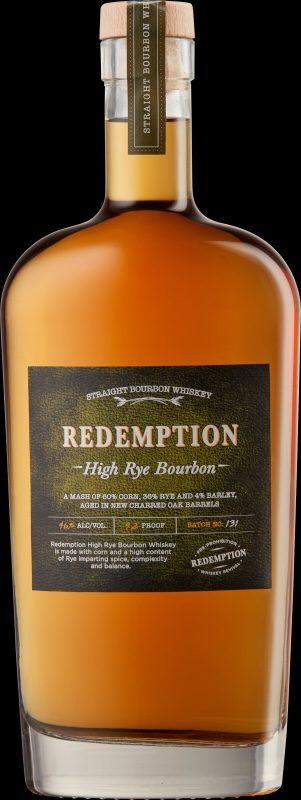 Redemption High Rye Bourbon bottle