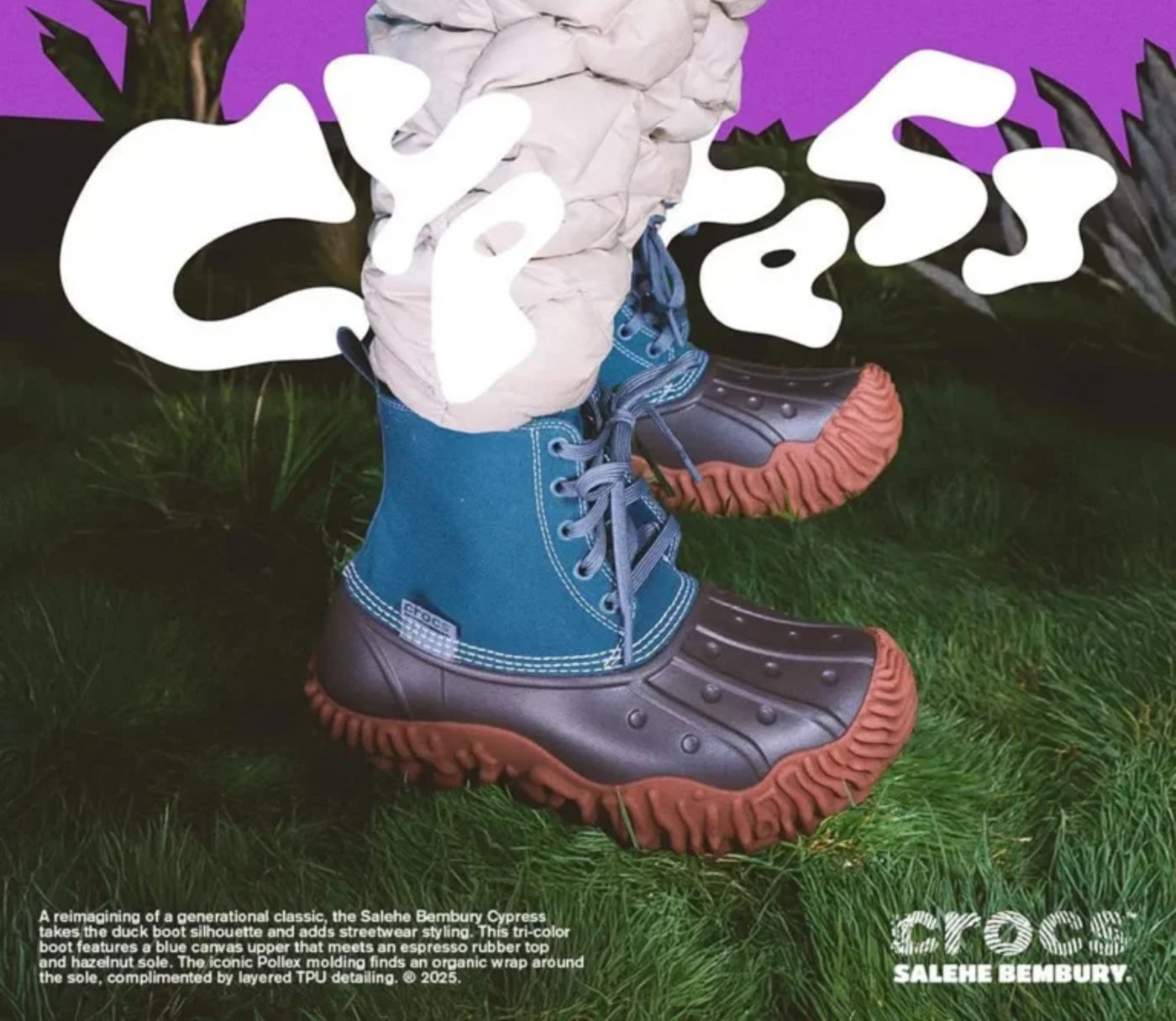 チャメロップス　--ココス ヤシ ソテツ カナリー サバル アガベ-- Salehe Bembury's boldest Crocs boot is back in a fall-ready hue