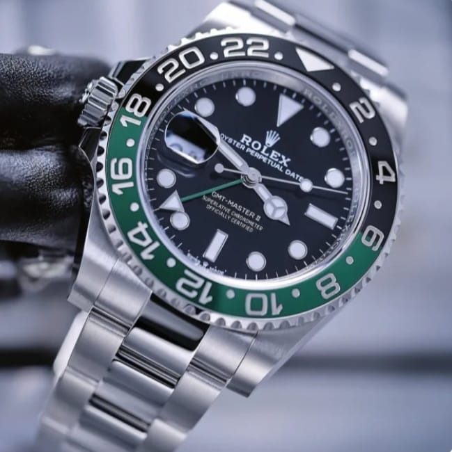 The Rolex GMT-Master II with a black-and-green bezel