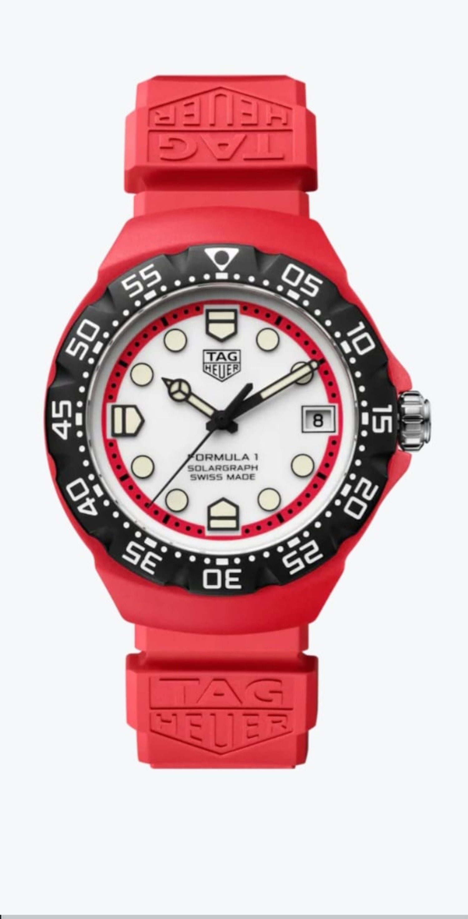 The TAG Heuer Formula 1 Solargraph, in red