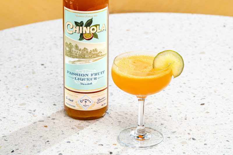 Chinola Passion Fruit cocktail.