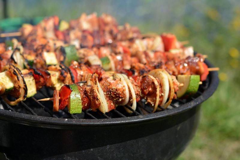 Grilled skewers