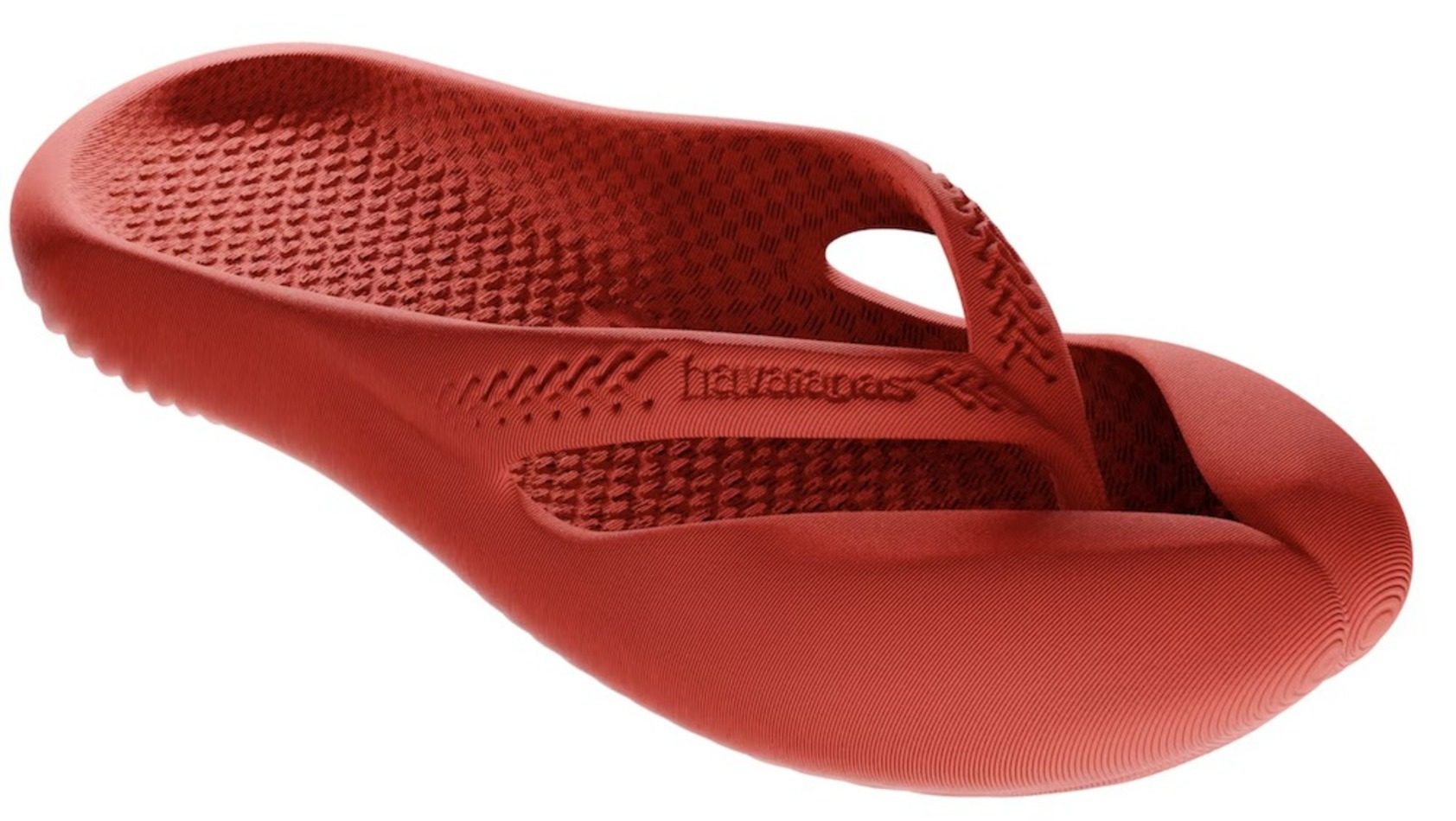 red Havianas 3d flip flop