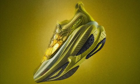 green hoka mach x caged