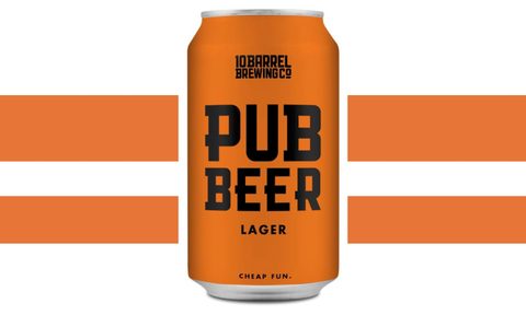 Pub Beer orange can.