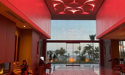 The foyer at St. Regis Longboat Key Resort.