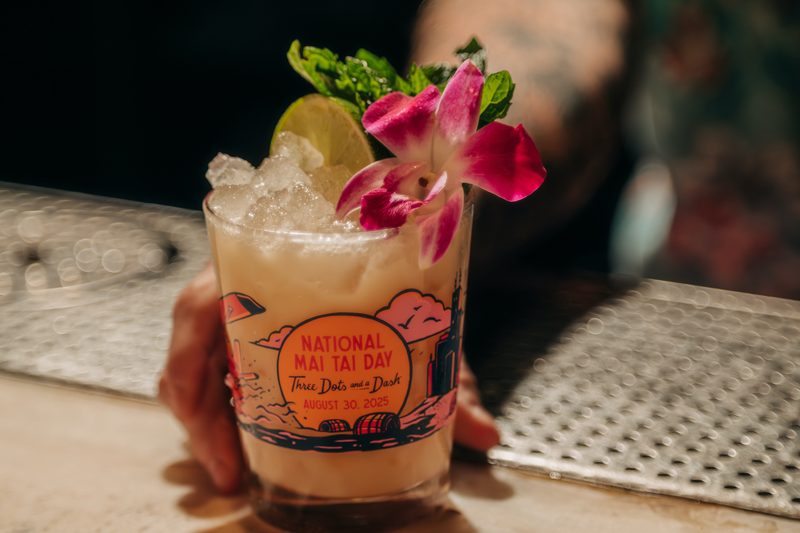 A Mai Tai at Three Dots and a Dash.