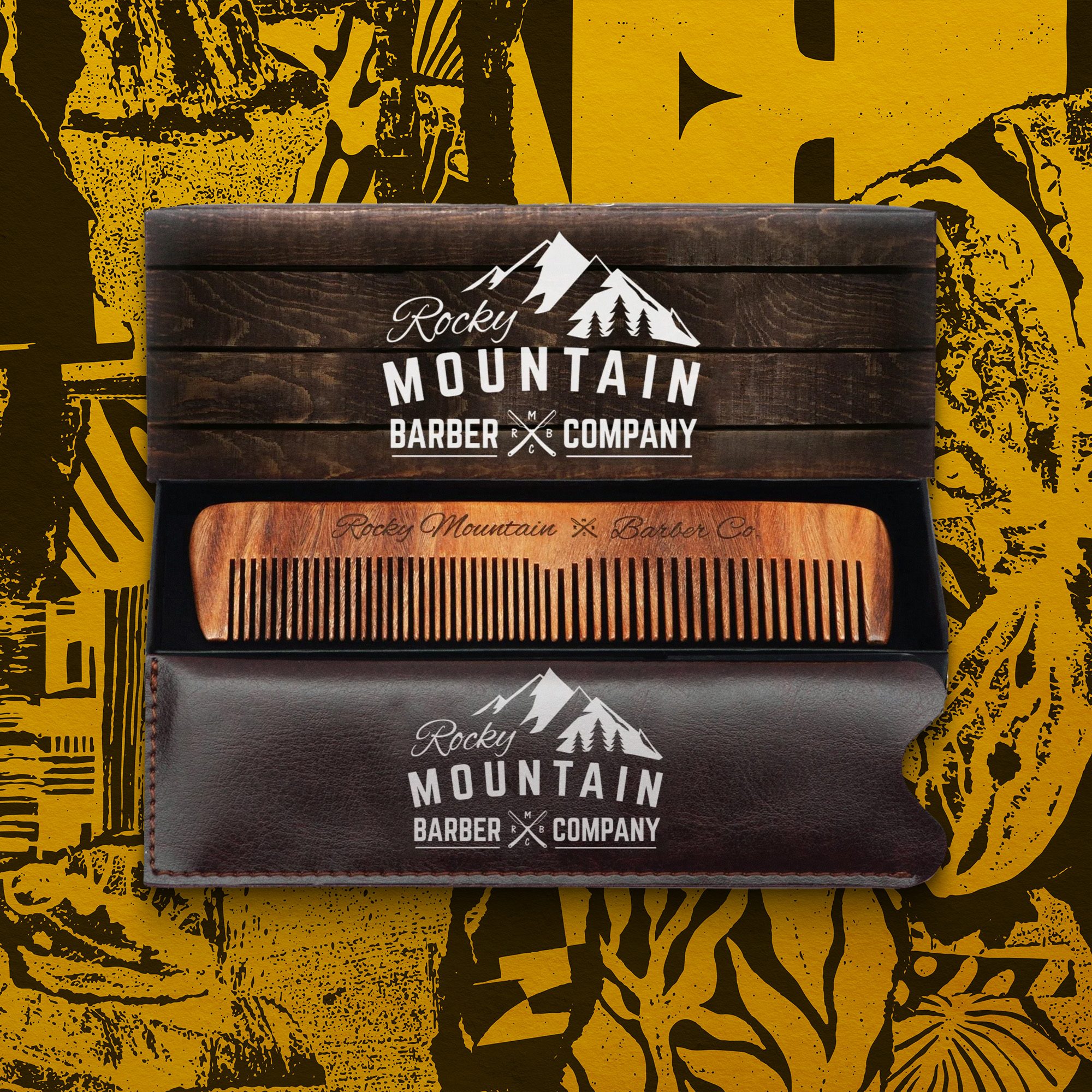 Rocky Mountain Barber Sandlewood Comb