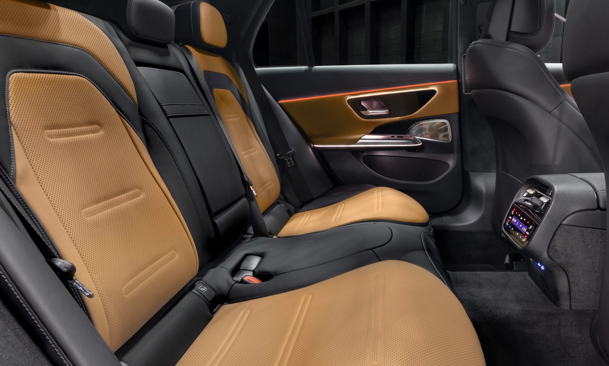 2026 Mercedes AMG E 53 Hybrid wagon second row seating.