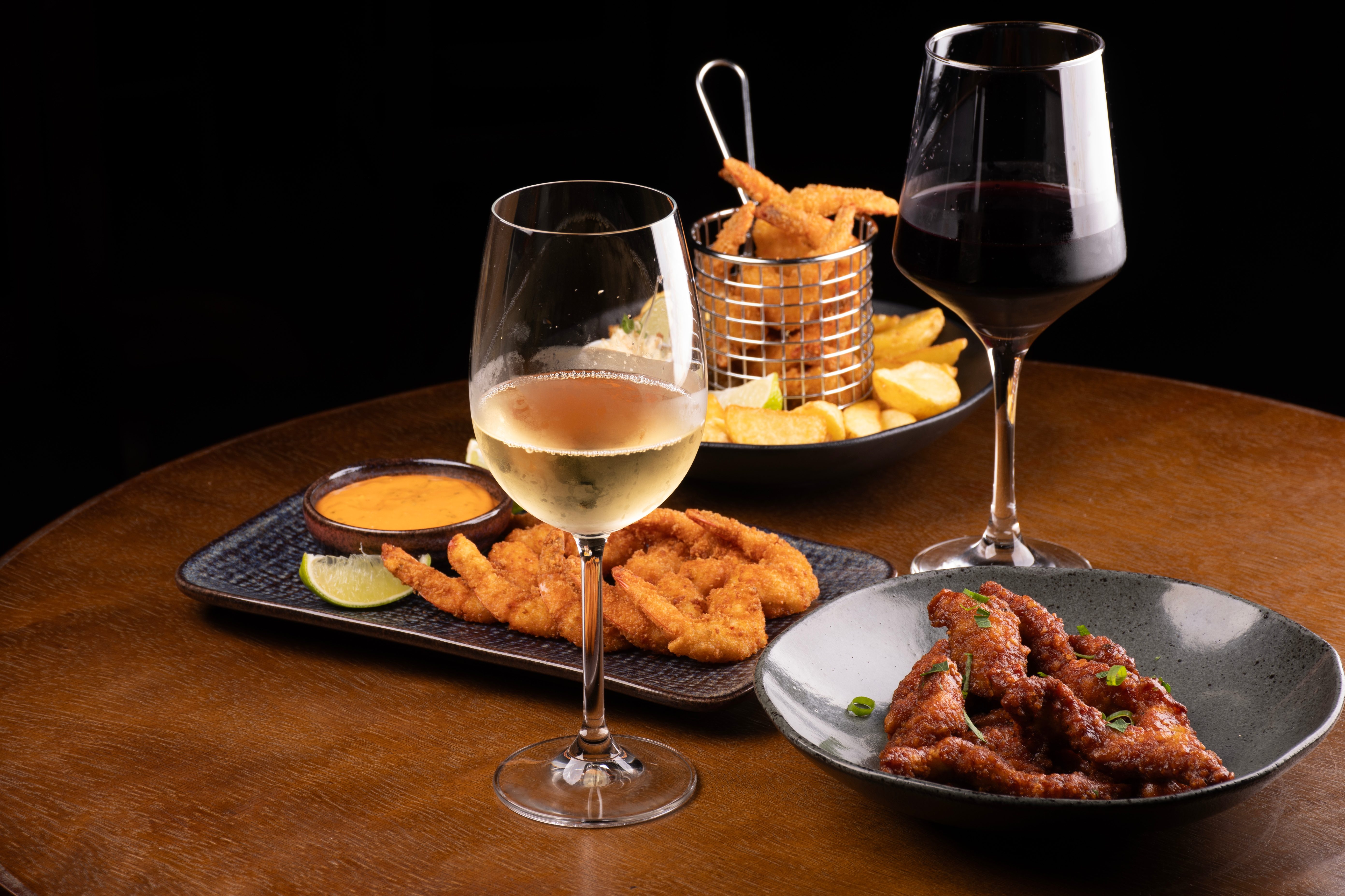 Wine and bar food