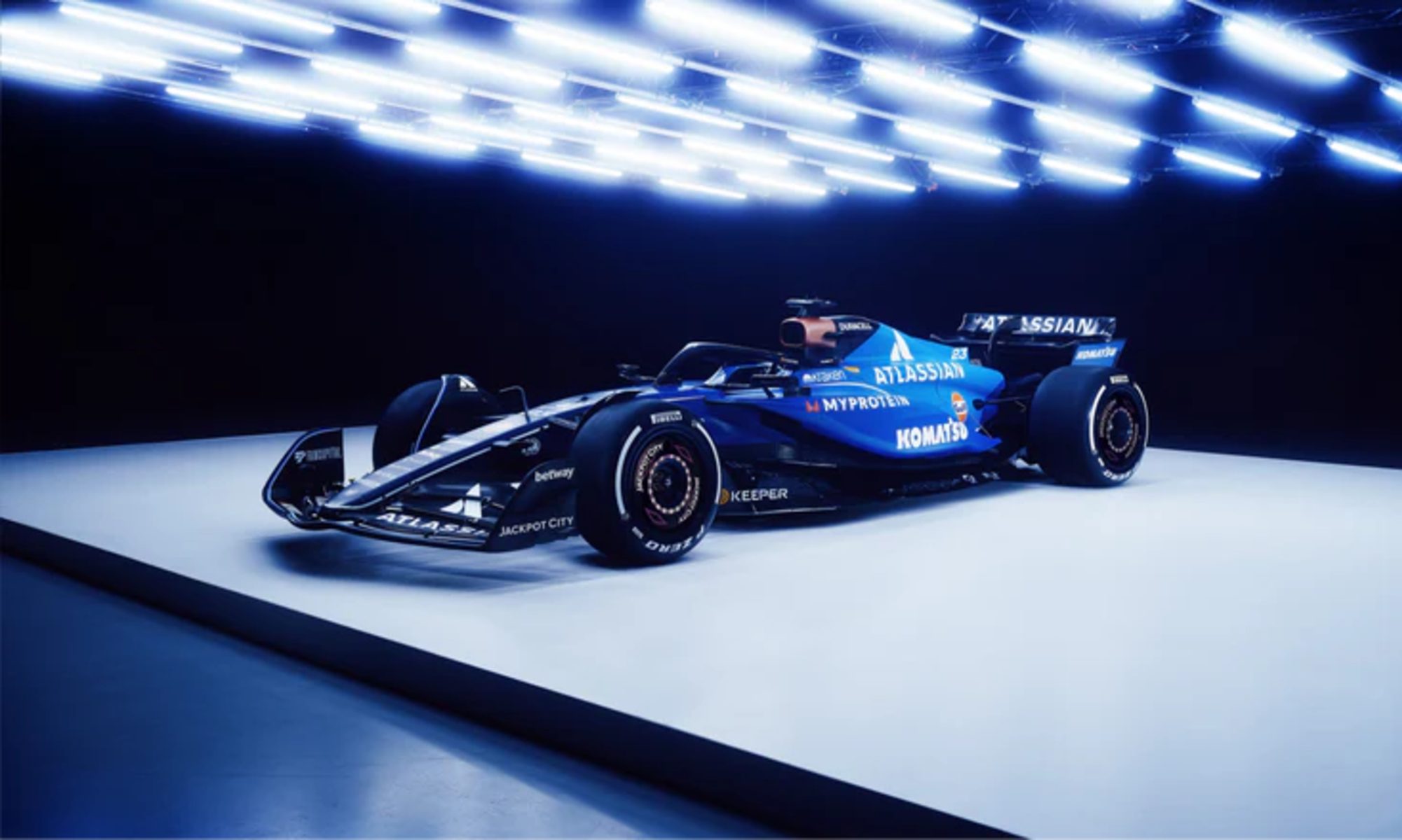 Atlassian Williams Racing F1 car.
