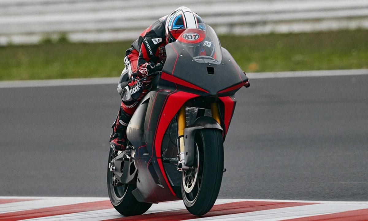 Ducati V21L electric bike is the base for the solid state prototype.