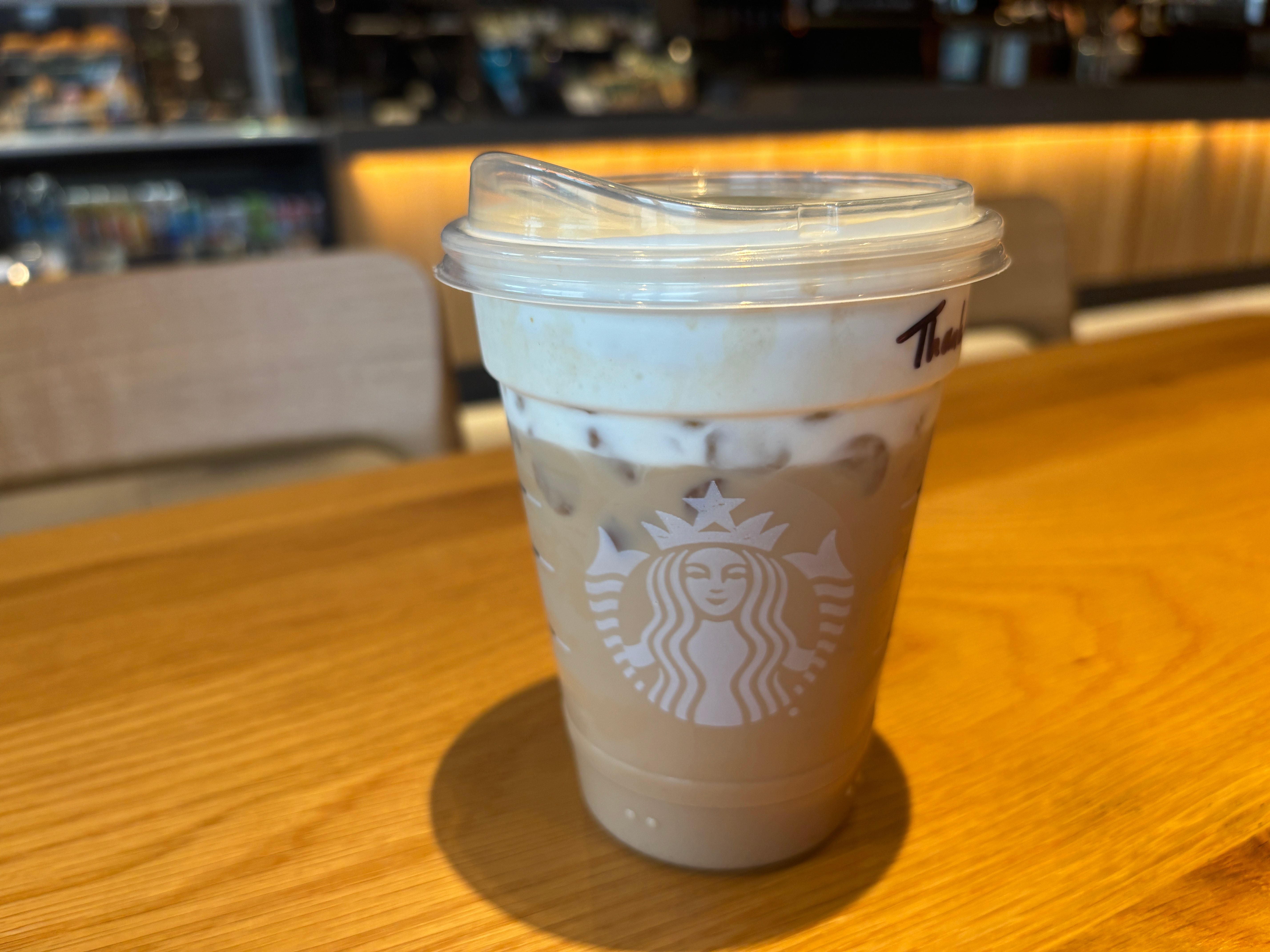 Iced protein cream protein vanilla  Starbucks
