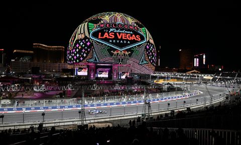 Las Vegas Grand Prix Las Vegas Strip Circuit with Sphere.